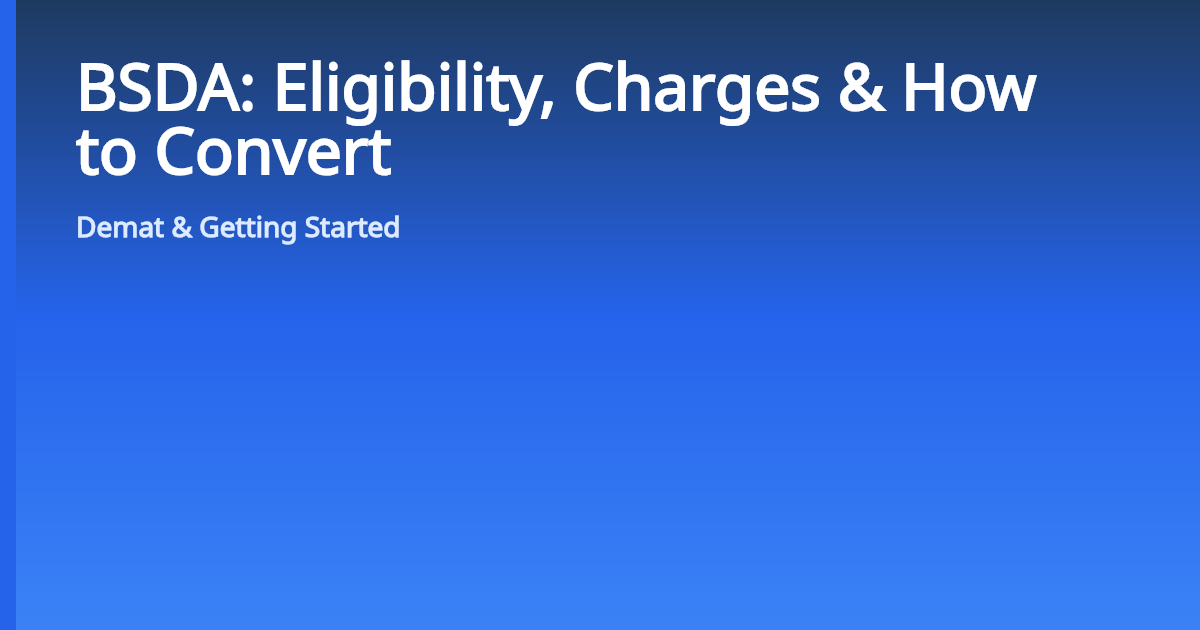 Bsda BSDA: Eligibility, Charges & How to Convert | VRD Nation